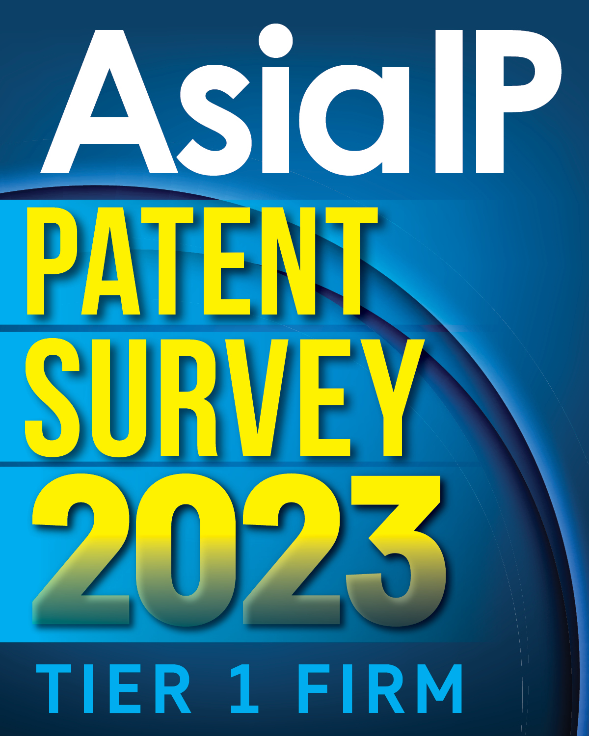 Asia IP Patent Survey 2023 logo - Tier 1 Firm(1)